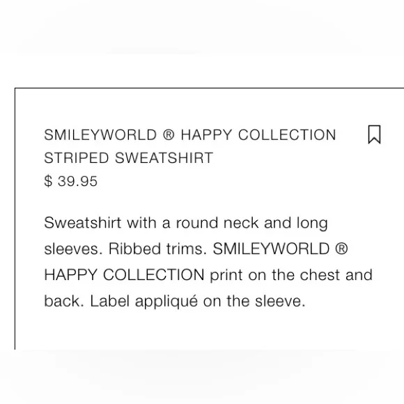 Zara Smiley World Happy Collection Sweatshirt - Picture 10 of 10
